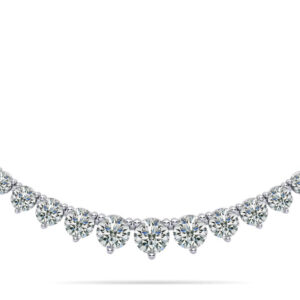 Graduated Red Carpet Diamond Necklace With Chain