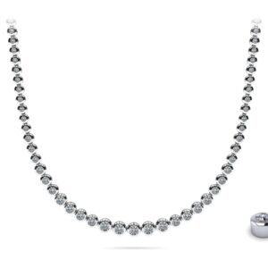 Brilliant Fire Graduated Diamond Strand Necklace