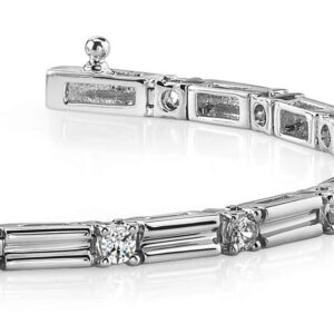 Memento Single Diamond And Link Bracelet