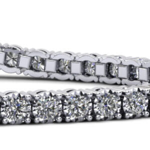 Diamond Crown Tennis Bracelet