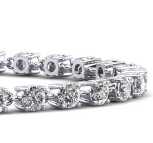 Stylish Sweetheart Diamond Tennis Bracelet