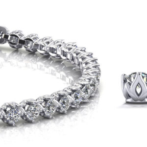 Elegant Lily Diamond Tennis Bracelet