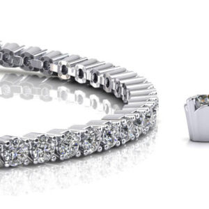 Bridge Diamond Tennis Bracelet