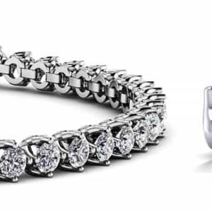 Floral Blossom Diamond Tennis Bracelet