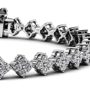 Fleur Diamond Cluster Bracelet