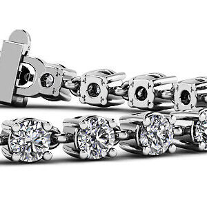 Linked Diamond Tennis Bracelet