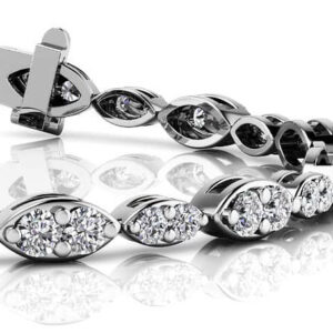 Dual Marquise Link Diamond Bracelet