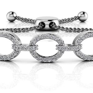Love Open Oval Adjustable Bracelet