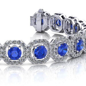 Vintage Inspired Octagon Link Bracelet