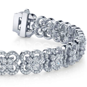 Blossoming Beauty Diamond Bracelet Available In 14K 18K Yellow White Or Platinum