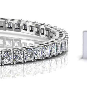 Princess Cut Dreams Bracelet In 18K 14K Rose Gold Yellow Gold Or White Gold