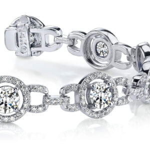 Stylish Circles Diamond Bracelet