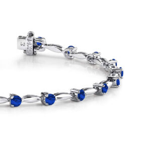 Alternating Gemstone Drop Bracelet