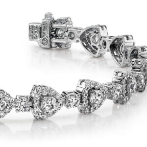 Triangular Diamond Link Bracelet