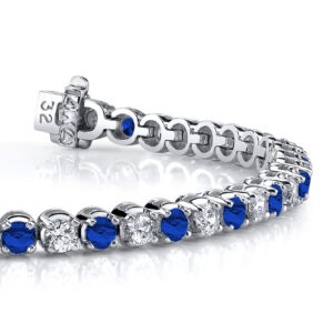 Classic Gemstone Four Prong Bracelet