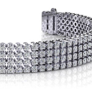 Four Row Diamond Bracelet
