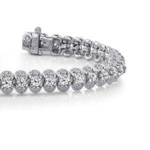 Brilliant Filigree Diamond Bracelet