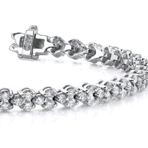 Double Diamond Stacked Bracelet