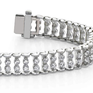 Double Diamond Candlestick Bracelet