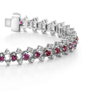 Three Row Diamond Bracelet