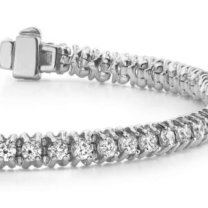 Classic Diamond Tennis Bracelet In White Gold Yellow Gold And Platinum