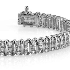 Triple Illusion Diamond Bracelet Available In Gold Or Platinum