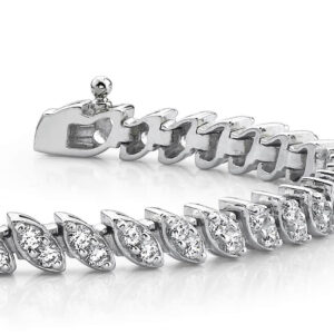 Two Peas In A Pod Diamond Bracelet In Gold Or Platinum