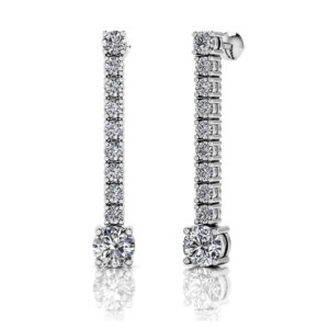 Twenty Diamonds Dangle Drop Earrings