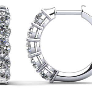Hypnotic Diamond Hoop Earrings