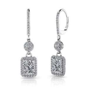 Love Spell Diamond Drop Earrings In 14K Or 18K Rose Gold White Gold And Yellow Gold