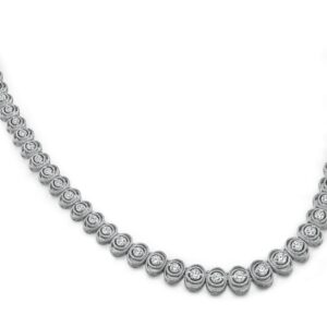 Antique Oval Diamond Necklace