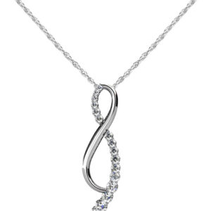 Life Is Great Journey Necklace Available In 14K 18K Yellow White Or Platinum