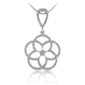 Circles Of Love Diamond Pendant Available In 14K 18K Yellow White Or Platinum