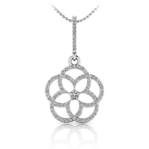 Love Blossom Diamond Pendant