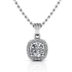 Everlasting Round Diamond Halo Surround Pendant