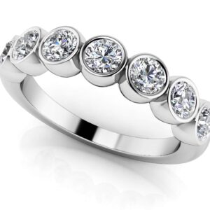 Eclipse Anniversary Ring In White Gold Yellow Gold And Platinum