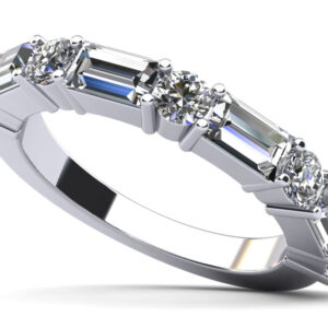 Modern Mix Diamond Anniversary Ring