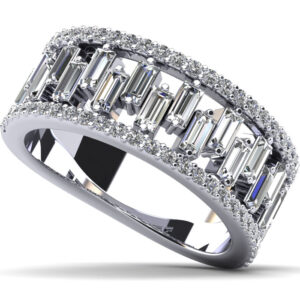 Stepping Stone Baguette Diamond Ring