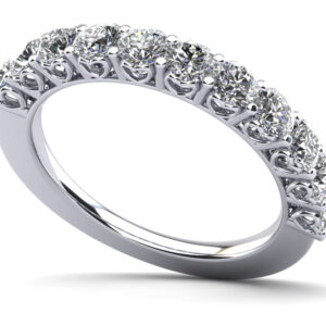 Brilliant Sweetheart Diamond Anniversary Ring