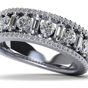 Unique Elegance Anniversary Ring