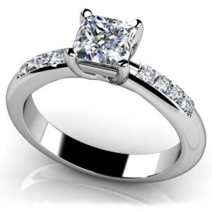 Princess Cut Diamond Channel Ring