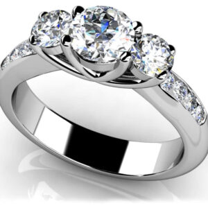 Three Across with Side Diamonds