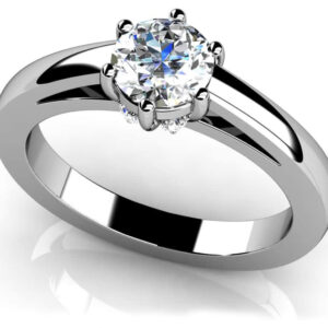 Round 6 Prong Solitaire Ring
