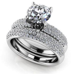 Ever After Four Prong Diamond Bridal Set