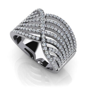 Show Stopping Diamond Fashion Ring Available In 14K 18K Yellow White Or Platinum