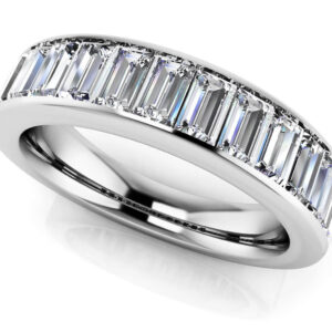 Salient Upright Diamond Baguette Ring