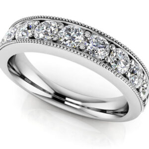 Vintage Diamond Anniversary Ring In 14K 18K Or Platinum