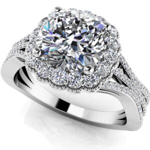 Vintage Cushion Cut Engagement Ring
