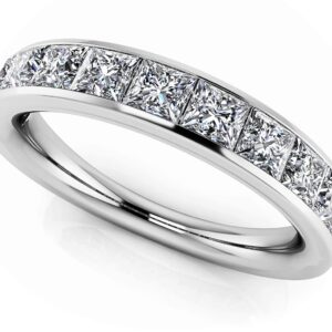 Elegant Princess Cut Anniversary Band