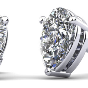Radiant Romance Pear Shaped Stud Earrings